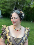 Victorian Filigree Harlequin Bib Necklace