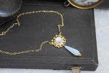 Victorian Moonstone Pendant Necklace