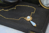 Victorian Moonstone Pendant Necklace