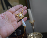 Victorian Moonstone Pendant Necklace