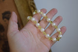 Pearl and Yellow Renaissance Necklace