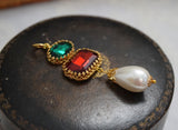 Renaissance Emerald and Ruby Pearl Pendant