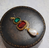 Renaissance Emerald and Ruby Pearl Pendant