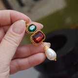 Renaissance Emerald and Ruby Pearl Pendant