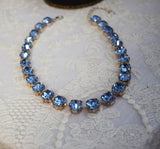 Sample Sale! Light Blue Swarovski Small Round - SHORT VERSION