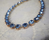 Sample Sale! Light Blue Swarovski Small Round - SHORT VERSION