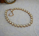 Sample Sale! Matte White Necklace - Small Round