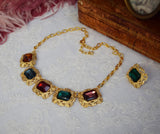 Victorian Filigree Harlequin Bib Necklace