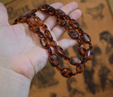 Victorian Faux Tortiseshell Double Strand Necklace