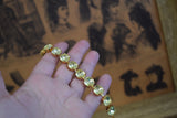 Sample Sale - Yellow Crystal Bracelet - Small Round