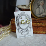 $10 Treats! Light Yellow Swarovski Crystal Earrings - Small Round