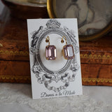 ON SALE! Light Amethyst Swarovski Crystal Earrings - Medium Octagon