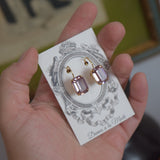ON SALE! Light Amethyst Swarovski Crystal Earrings - Medium Octagon