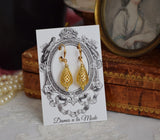 Teardrop Filigree Earrings