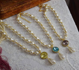 Renaissance Baroque Pearl and Pendant Necklace