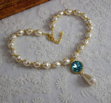 Renaissance Baroque Pearl and Pendant Necklace