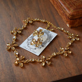 Light Colorado Topaz Floral Necklace