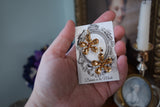 Colorado Topaz Georgian Floral Earrings