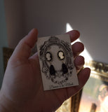 Black and White Cameo Earrings with Pearl Dangles