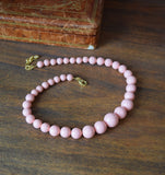 Pink Shell Pearl Graduated Necklace