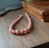 Pink Shell Pearl Graduated Necklace