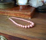 Pink Shell Pearl Graduated Necklace