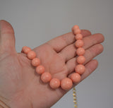 Pink Shell Pearl Graduated Necklace