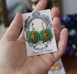 Greek Warrior Cameo Earrings