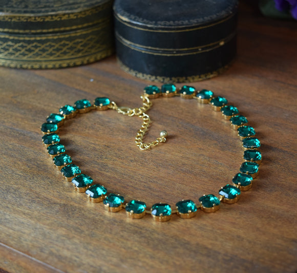 On Sale! Emerald Green Collet - Small Square