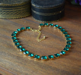 On Sale! Emerald Green Collet - Small Square