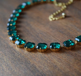 On Sale! Emerald Green Collet - Small Square