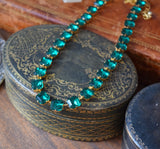 On Sale! Emerald Green Collet - Small Square