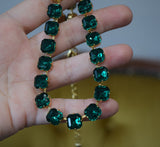 On Sale! Emerald Green Collet - Small Square