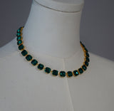 On Sale! Emerald Green Collet - Small Square