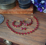 Parure Jewelry Set - Ruby - Medium Round