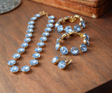 Parure Jewelry Set - Aurora Light Blue - Medium Round