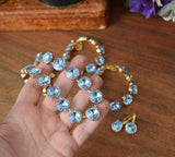 Parure Jewelry Set - Aurora Light Blue - Medium Round