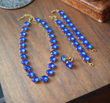 Parure Jewelry Set - Sapphire - Medium Round