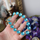 Sample Sale! Aquamarine Collet - Medium Round