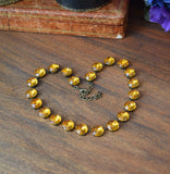 Sample Sale! Orange Topaz Collet - Medium Round