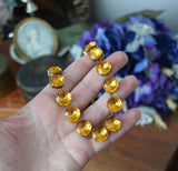 Sample Sale! Orange Topaz Collet - Medium Round