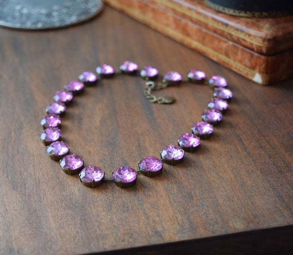 Sample Sale! Light Pink Topaz Collet - Medium Round