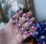 Sample Sale! Light Pink Topaz Collet - Medium Round