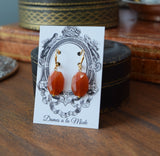 Faceted Carnelian Earrings