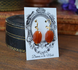 Faceted Carnelian Earrings