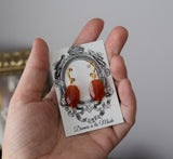 Faceted Carnelian Earrings