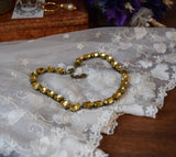 Golden Yellow Swarovski Crystal Necklace - Medium Oval