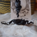 "Ironwork" Hand & Snake Earrings