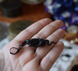 "Ironwork" Hand & Snake Earrings