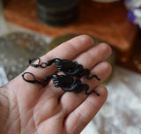 "Ironwork" Hand & Snake Earrings
